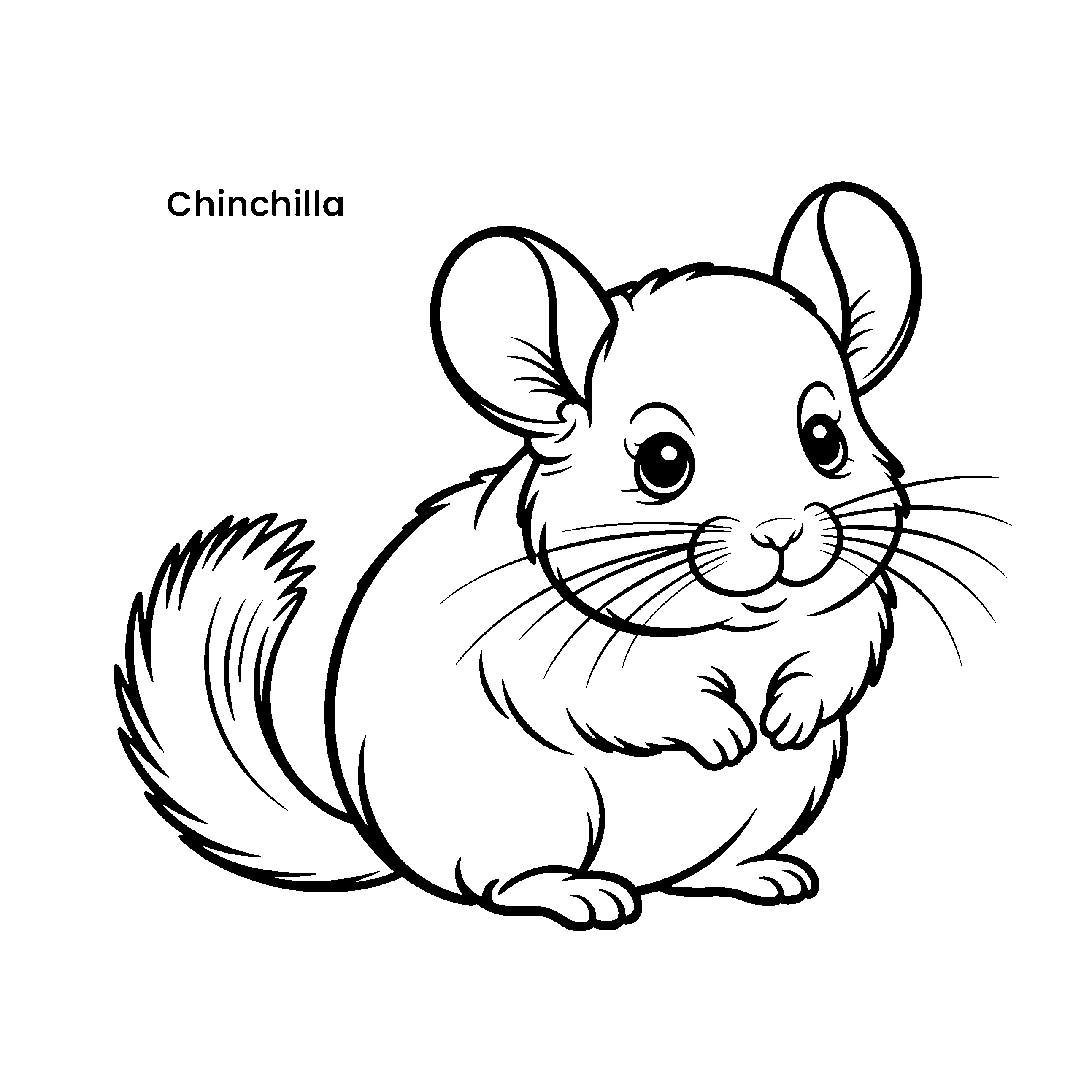 Ausmalbild Chinchilla