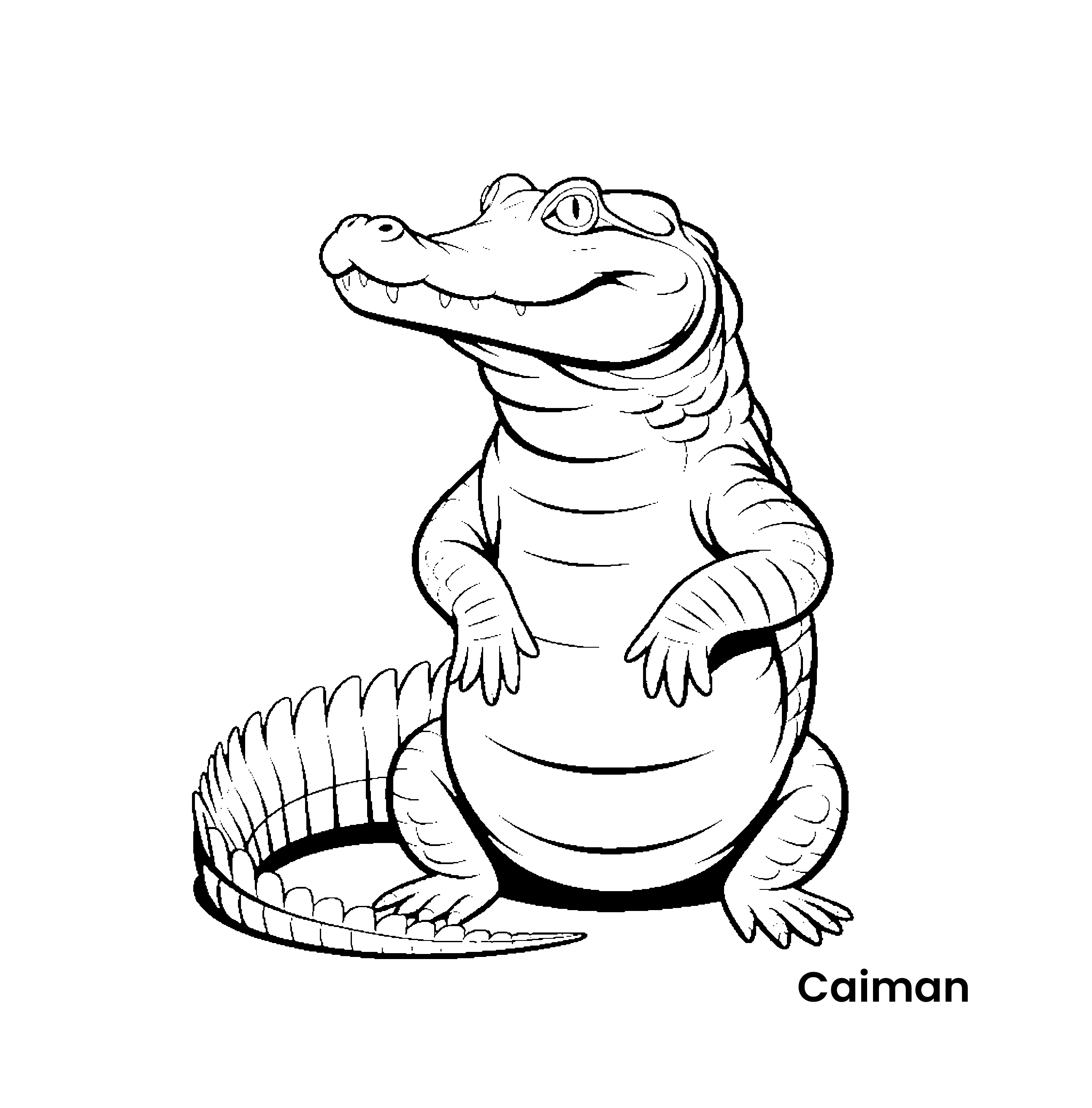 Ausmalbild Caiman